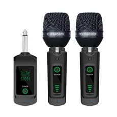 Sistema De Microfone Sem Fio Receptor XLRTransmissor Para Guitarra Microfone dinâmico 6 Versões Opcionais