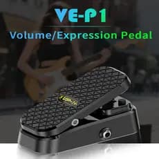 VE-P1 Pedal De Efeitos De Guitarra De Expressão De Volume 2 Em 1 Circuito Passivo Design Antiderrapante Silencioso