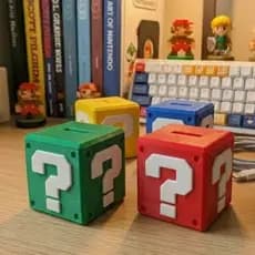 Mario World Cofrinho 10uni/ 20uni/ 30uni / Galaxy / Bross / Kart  Bloco Cubo
