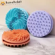 Escova De Chuveiro De Cerdas Macias , Shampoo Corporal De Massagem De Limpeza Banho Multifuncional De Silicone