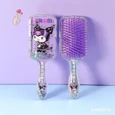 Kawaii Sanrio Kuromi Almofada De Ar Pentes De Massagem My Melody Cinnamoroll Pente Escova De Cabelo Ferramenta De