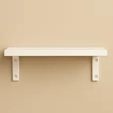 Kit Prateleira em MDF 30x10cm Com Par de Cantoneiras - Organize Com Elegância