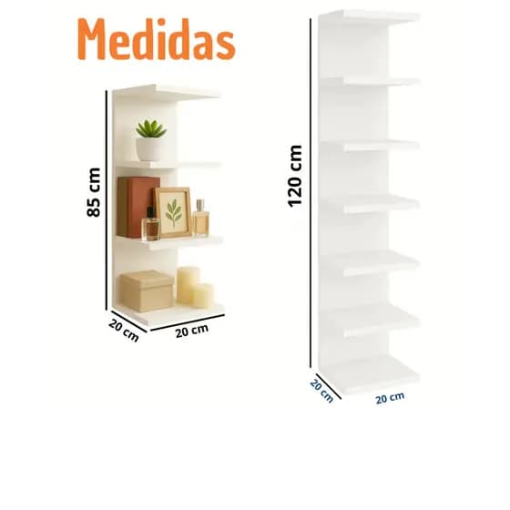 Torre Prateleira Estante Mdf 120 cm e 85 cm Multiuso