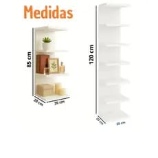Torre Prateleira Estante Mdf 120 cm e 85 cm Multiuso Closet