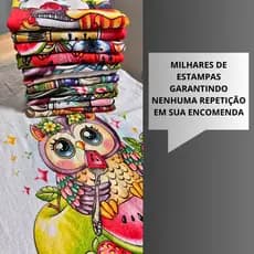 Kit Pano de Prato Pé de Galinha Estampado Alta Qualidade