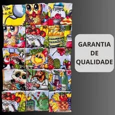Pano de Prato Pé de Galinha Estampado 43X71