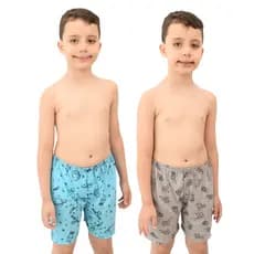 Pijama Infantil Samba Canção com Short em Malha PP Poliéster Confortável