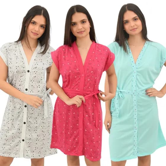 Pijama Adulto Mania de Sonhar Roby Estampado Malha Algodao Conforto