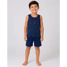 Pijama Masculino Infantil com Estampa Leve, Macio e Ideal para Dormir