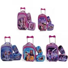 KIT MOCHILA inspiração HUNTRIX GUERREIRAS DO KPOP DESENHO 3D+ LANCHEIRA TÉRMICA + ESTOJO