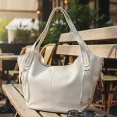 Bolsa Feminina Grande Em Couro Sintético Alça Transversal