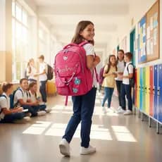 Mochila Escolar infantil juvenil menina  Adolescente Acompanha Chaveiros
