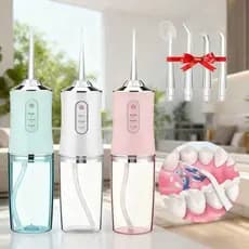Irrigador 3 em 1 com Tecnologia USB - Modos Jato de Água, Fio Dental e Limpeza Profunda