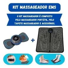 Kit Massageador para Pés, Pescoço e Costas – Alívio Muscular Profundo e Relaxamento
