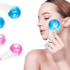 Kit 2 Ice Globes para Massagem Facial – Efeito Refrescante e Revitalizante