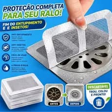 Adesivos Protetores para Ralo – Anti Entupimento e Anti Insetos, 10/20/30 Unidades (Descartável)
