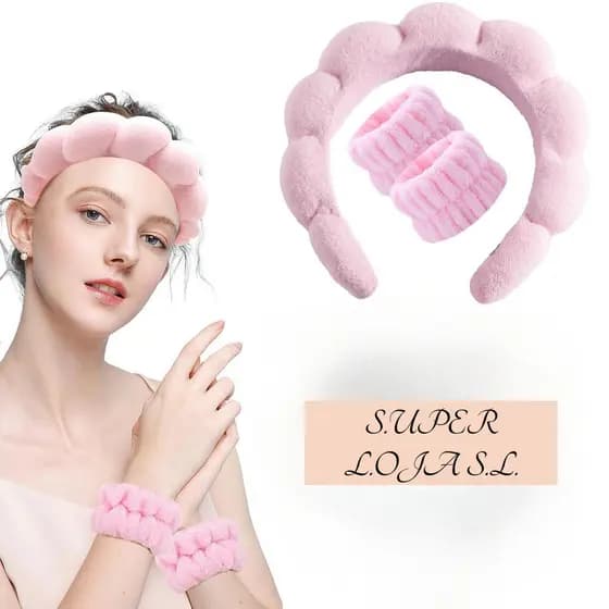 Kit 3 Faixas com Estampa Floral – Antiderrapante para Maquiagem e Cuidados Diários