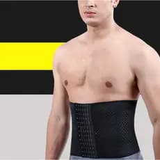 Cinta Abdominal Masculina – Ajustável, com Suporte Lombar para Redução da Barriga