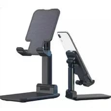 Suporte Portátil Ajustável para Celular e Tablet – Ideal para Mesa, Casa e Viagem