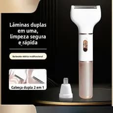 Aparador Elétrico Multifuncional – Depilação para Pernas, Buço, Braços e Área Íntima