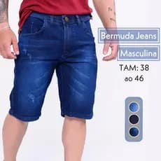 Bermuda Masculina Com Elastano Exclusiva 36 ao 46