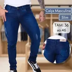 Calça Jeans Masculina Skinny com Elastano 38 ao 46