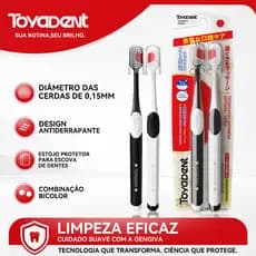 TOYADENT Escova de Dente Edição Love, Cerdas Alemãs Pedex, Design Japonês, Capa Protetora