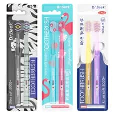 Dr.Baek Escova de Dentes Para Adultos, 5000+ Cerdas Ultramacias 0.12mm,2 unidades