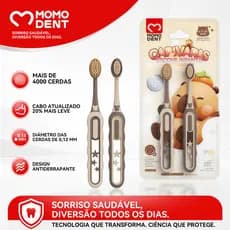 MOMODENT Escova de Dente Infantil 3-8 Anos,4000+ Cerdas Ultramacias,Cabo Antiderrapante e Leve