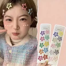 Kit 12/1/30/36 Clipe De Estrela Dopamina Y2K Para Meninas E Crianças,Grampo De Cabelo BB Com Franjal Fofa