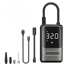 Bomba De Ar Elétrica Portátil Digital Encher Pneu Carro Bike Moto 2000 mah Mini Compressor sem fio