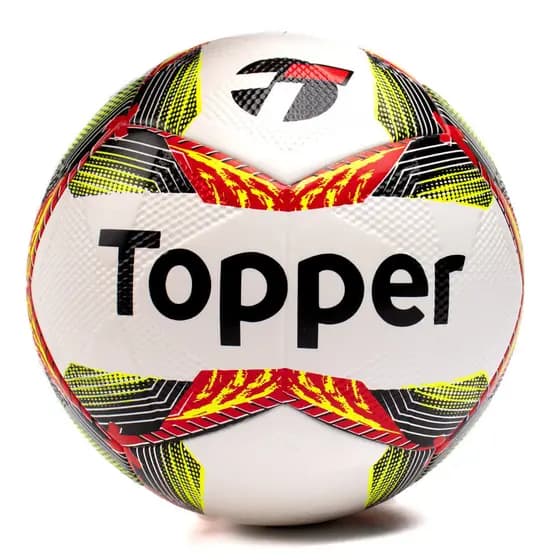 Bola de Futebol de Campo Topper Branco/Vermelho
