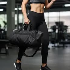 Bolsa Esportiva Olympikus Gym Bag Grande Academia Viagem Preto/Branco