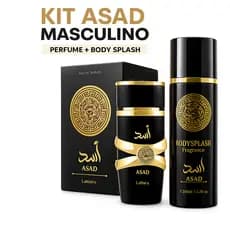 Kit Asad Body Splash + Perfume 100ml Masculino Inspiração Alta Fixação Longa Duração Envio Imediato
