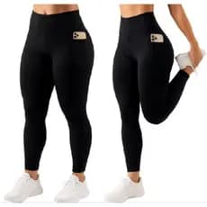 Calças Legging Feminina Suplex Com Cós Alto Modeladora Academia Fitness Crossfit Ciclismo Dia a Dia