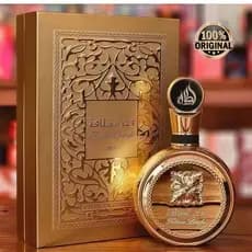 lattafa Fakhar Gold Extrait EDP 100ml, fragrância feminina que exala charme e elegância.