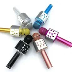 Microfone Sem Fio WS-858 Karaokê Usb SD Card Efeito De Voz
