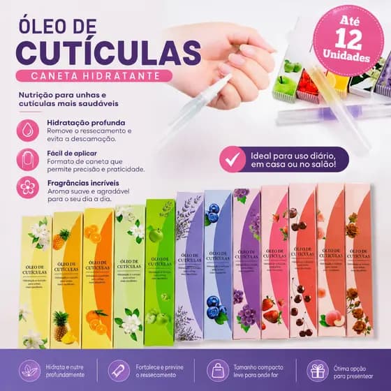 CANETA ÓLEO HIDRATANTE  Para Cutícula Tratamento Revitalizante Unhas Promoção