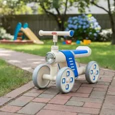 Mini Bike Infantil Equilibrio Quatro Rodas Bicicleta Criança Vermelha Seguro Divertido
