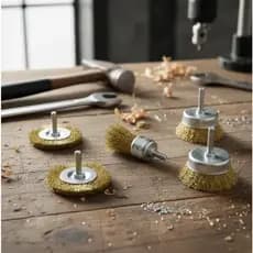 Jogo De Escovas De Aço Circular Kit Com 5 Peças Baumann