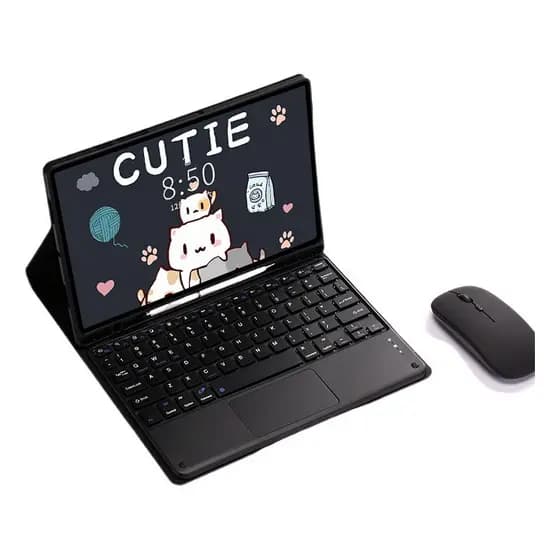 Para Samsung Galaxy Tab S6 Lite 10.4 A8  Capa De Couro Magnética Com Teclado E Mouse