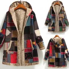 Wrap Casaco Quente Inverno Quente Cópia Feminino