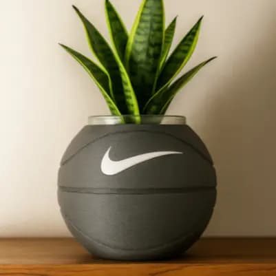 Vaso Bola de Basquete em Impressao 3D