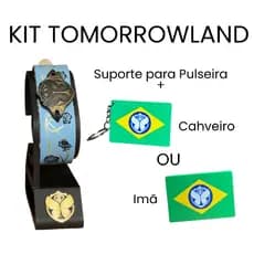 Suporte de Pulseira + Chaveiro OU Ímã Tomorrowland