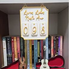 Placa Decorativa Contador de Livros
