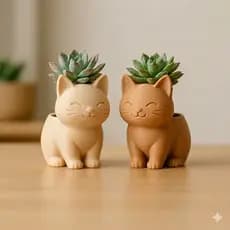 Vaso Decorativo Gato Adorável