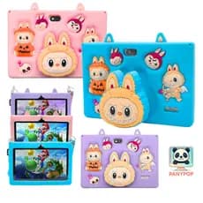 Tablet Infantil Labubu 7' Polegadas 8gb Ram + 128gb Memória Android Wi-fi + Alça e Caneta