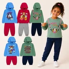 Conjunto Moletom Infantil Menina Peluciado Com Capuz do 01 ao 08 Anos | Casaco + Calça de Moletom Peluciado