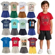 Kit Conjunto Infantil Masculino do 01 ao 10  Kit com 1, 2, 3 ou 4 Conjuntos  | Roupa Infantil Menino