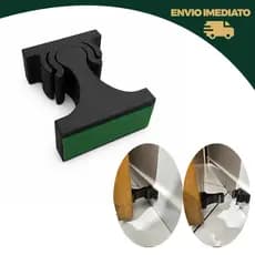 Trava Porta Adesiva Sem Furo Fixador Prendedor Porta Vidro Madeira